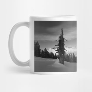 Winter on a Swiss mountain top Mug